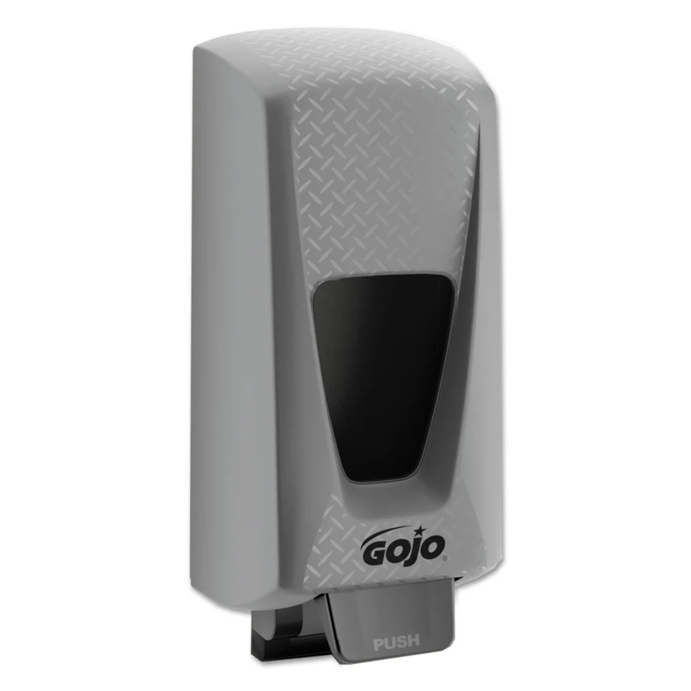 GOJO Industries PRO 5000 9.31 in. x 7.6 in. x 21.2 in. 5,000 milliliter Hand Soap Dispenser - Gray