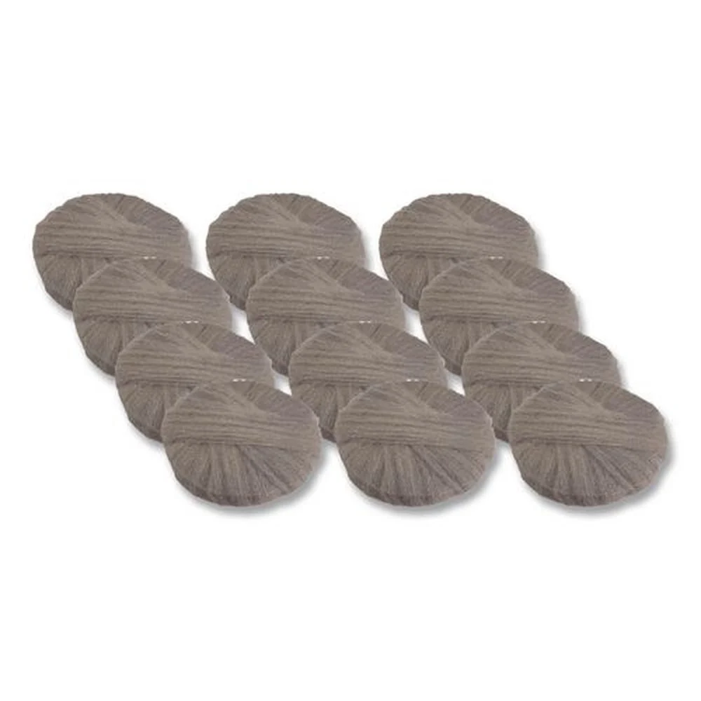 GMT 20 in. Diameter Grade 3 Cleaning and Polishing Radial Steel Wool Pads - Gray (12/Carton)