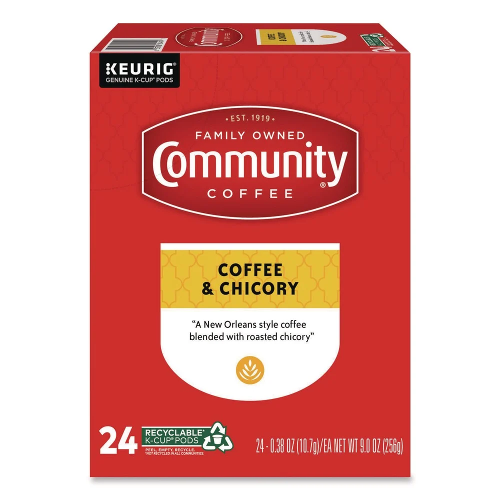 Community Coffee 5000374326 Coffee K-Cup - Chicory (24/Box)