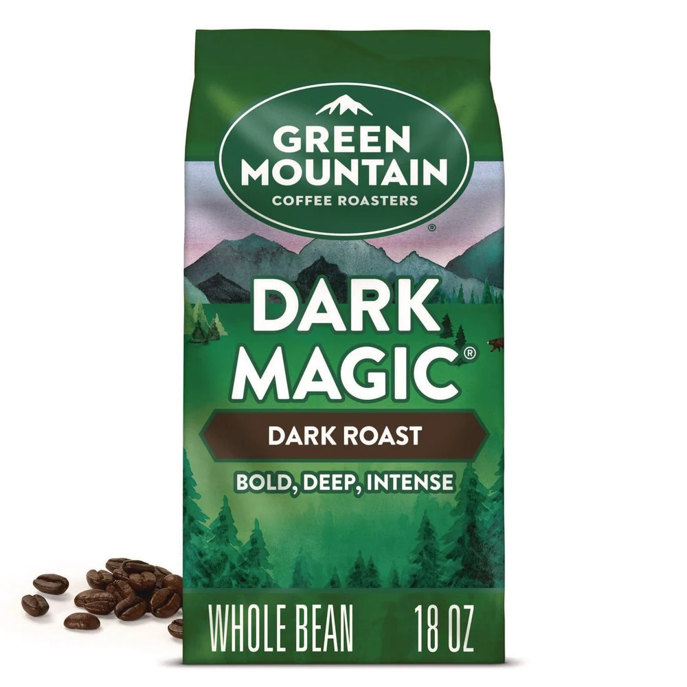 Green Mountain Coffee 5000379134 18 oz Bag Whole Bean Coffee - Dark Magic