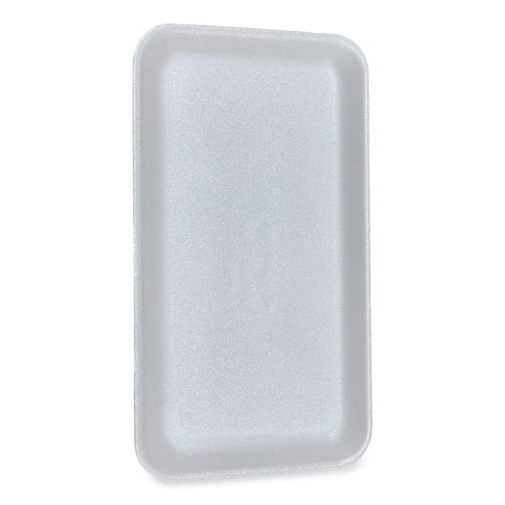 GEN 1525WH 14.5 in. x 8 in. x 0.75 in. #1525 Meat Trays - White (250/Carton)