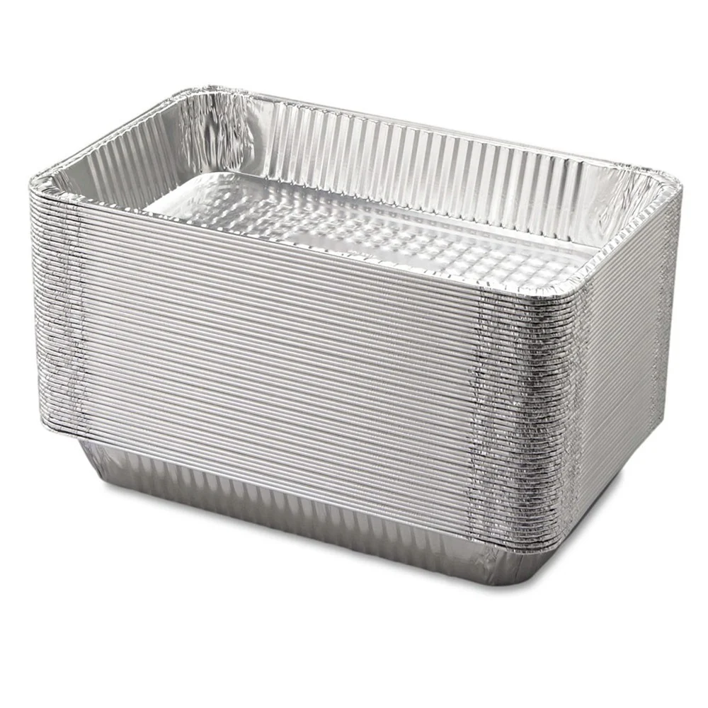 Handi-Foil 12.19 in. x 20.75 in. Full-Size Deep Aluminum Steam Table Pans (50/Carton)