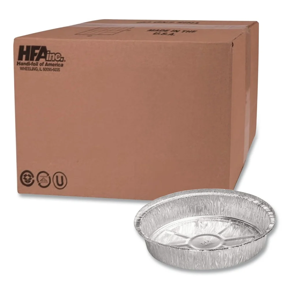 Handi-Foil 2058-30-500 8 in. 37 oz. Aluminum Container - Silver (500/Carton)