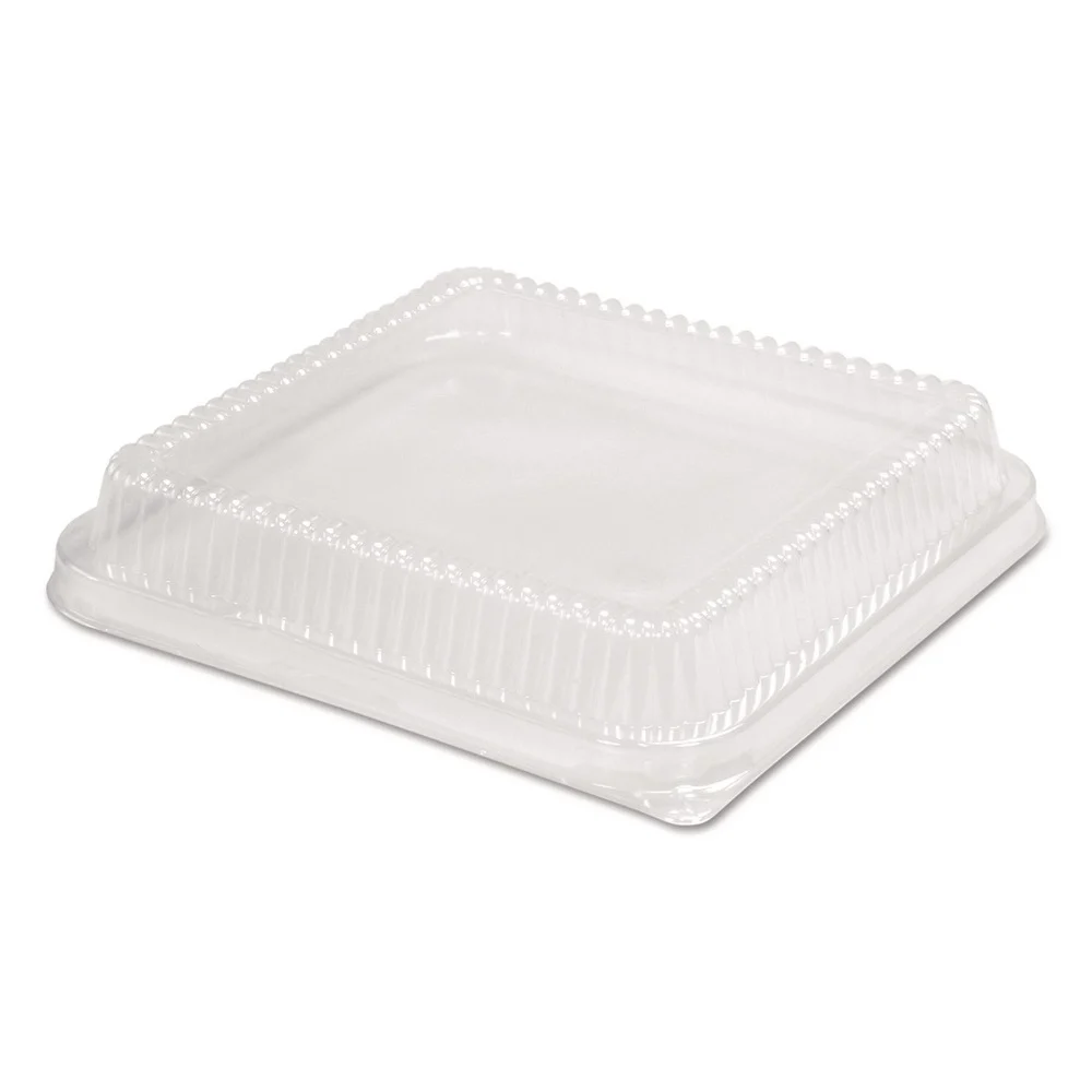 Handi-Foil HFA 321LDL 10.75 in. x 10.19 in. x 1.63 in. Plastic Dome Lid - Clear (100/Carton)