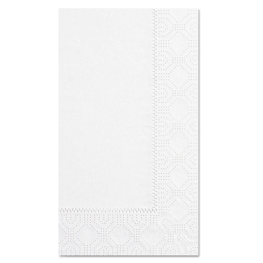 Hoffmaster 15 in. x 17 in. 2-Ply Dinner Napkins - White (1000/Carton)