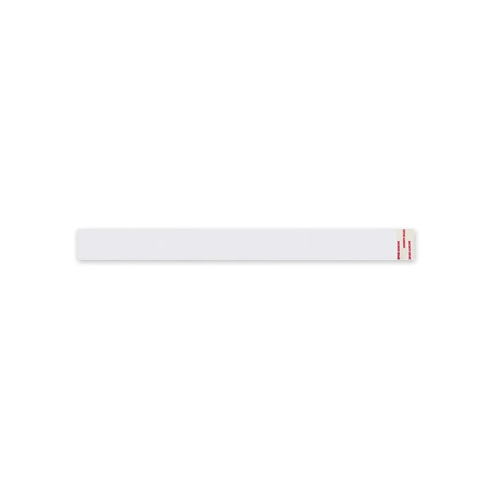 Hoffmaster 883173 1.5 in. x 24 in. Peel and Seal Tamper Evident Food Container Paper Bands - White (2500/Carton)