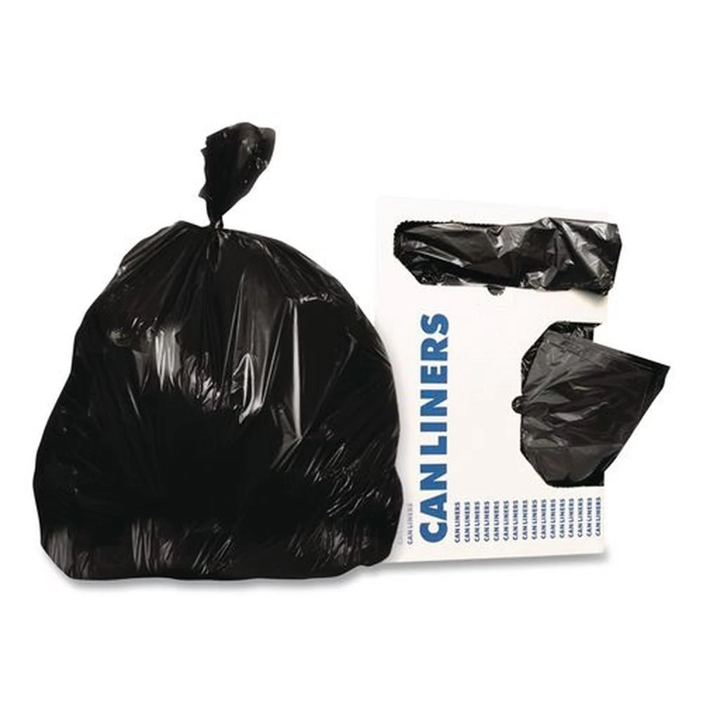 Heritage 57 in. x 75 in. 2 mil. 96-Gallon Linear Low-Density Can Liners - Black (50/Carton)