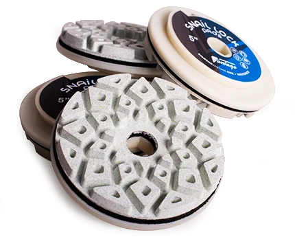 Diamond Vantage 6? x Snail Lock In-Line Polishing Pad for Natural and Engineered Stone, 1500 Grit