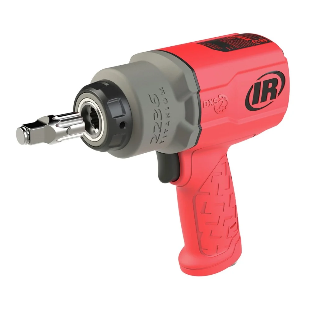 Ingersoll Rand DXS 1350 BPM 7500 RPM 1500 ft-lbs. Breakaway Torque 1/2 in. Drive Standard Anvil Air Impact Wrench - Red - 2236QTIMAX-R