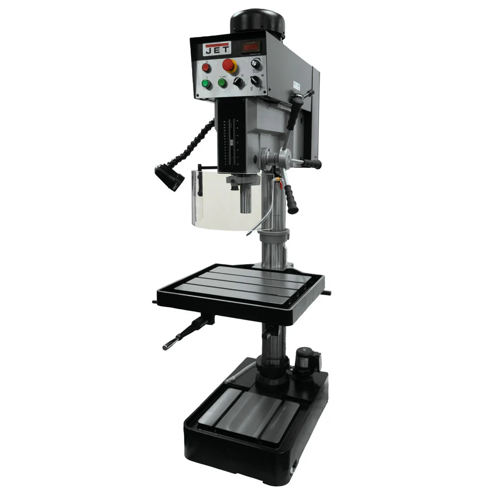 JET JDP-20EVS-110 115V 2 HP 1-1/2 in. 1-Phase EVS Drill Press - JT9-354220