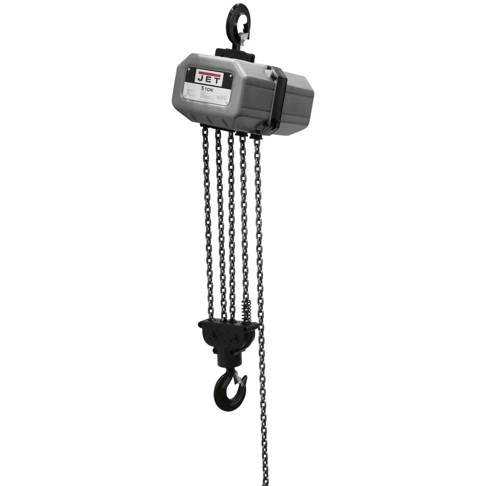 JET 5SS-3C-15 460V SSC Series 5.9 Speed 5 Ton 15 ft. Lift 3-Phase Electric Chain Hoist - JT9-531500