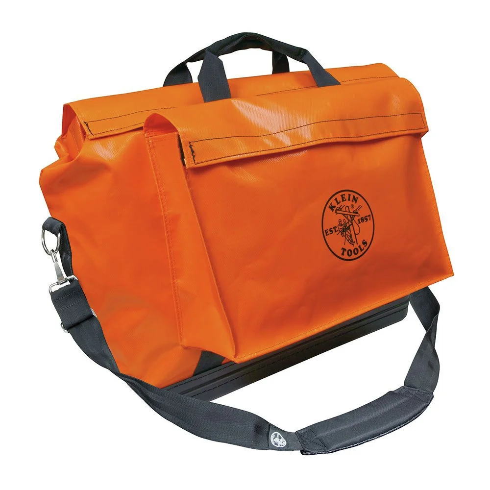 Klein Tools Vinyl Equipment Tool Bag - Orange, Large