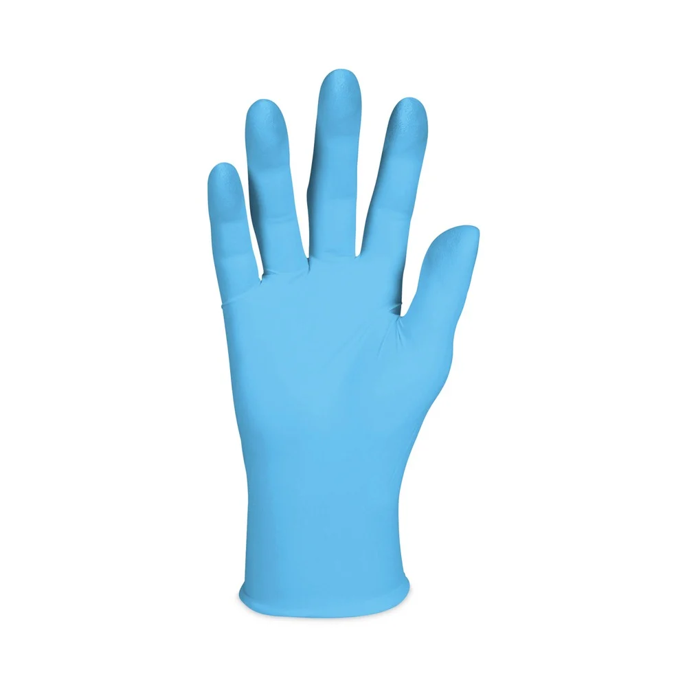 Ansell G10 Comfort Plus 9.5 in. 4 mil Powder-Free Nitrile Gloves - Small/Light Blue (1000/Carton)