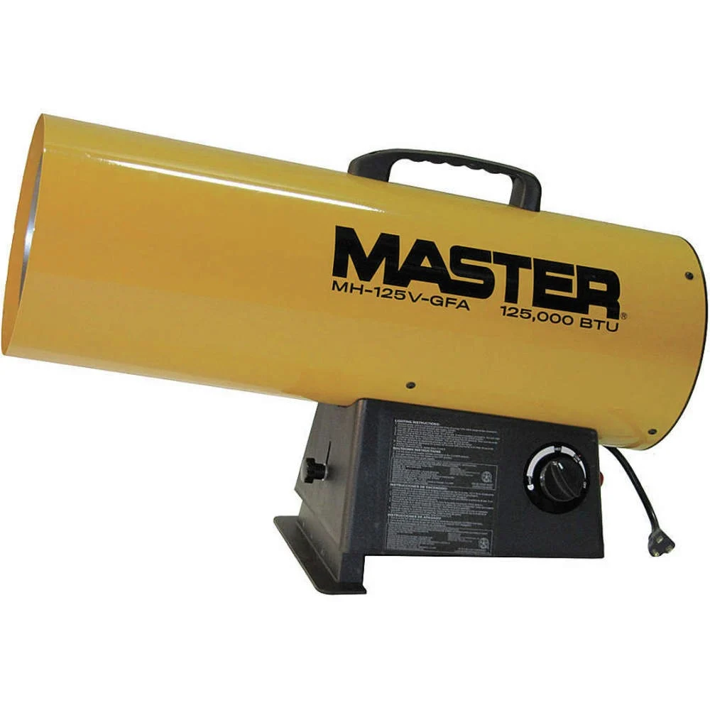 Master 125000 BTU Propane LP Variable Output Portable Gas Forced Air Heater - MH-125V-GFA-A