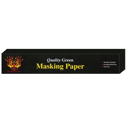 Quality Green Masking Paper, Weight: 35#, Size: 18" X 600'