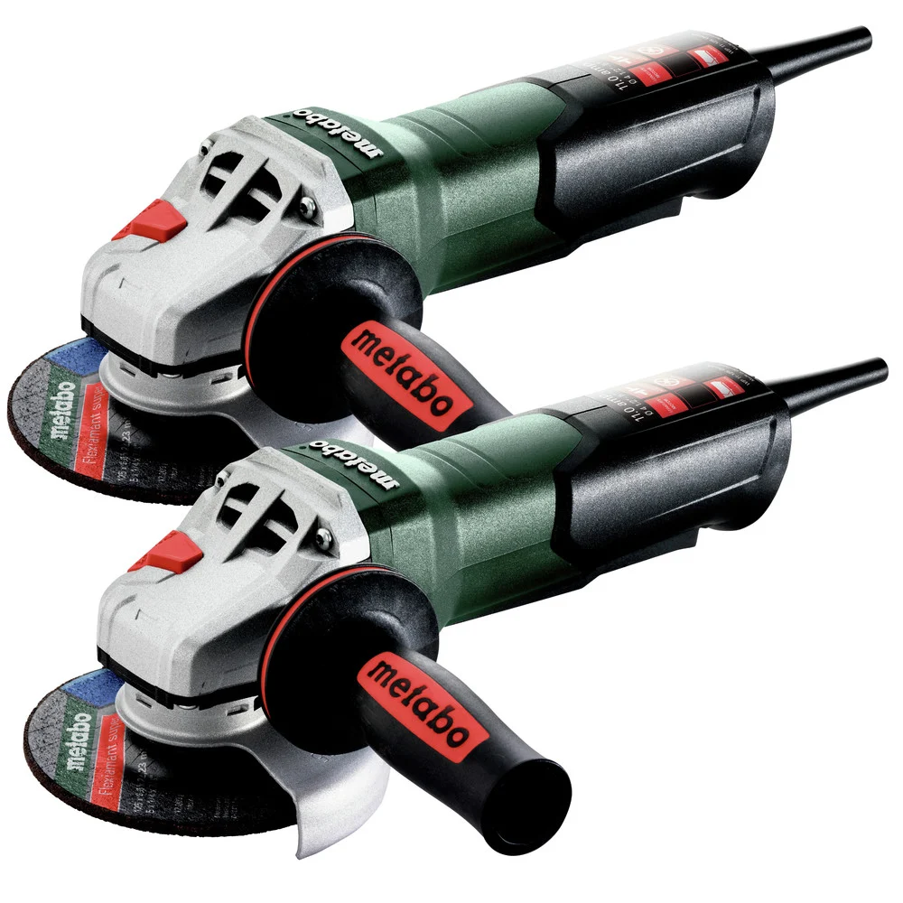 Metabo Metabo WP 11-125 Quick 11 Amp 11,000 RPM 4.5 in. / 5 in. Corded Angle Grinder with Non-Locking Paddle - 603624420-BNDL