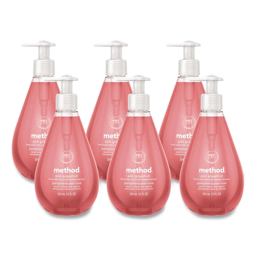 Method 12 oz Gel Hand Wash - Pink Grapefruit Scent (6/Carton)