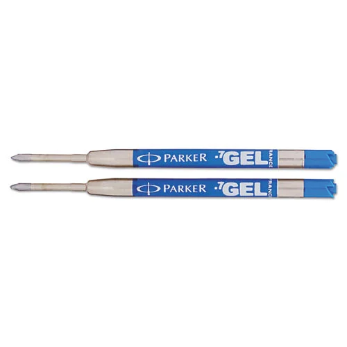 Parker Parker Medium Conical Tip Retractable Gel Ink Roller Ball Pens Refill - Blue Ink (2/Pack)