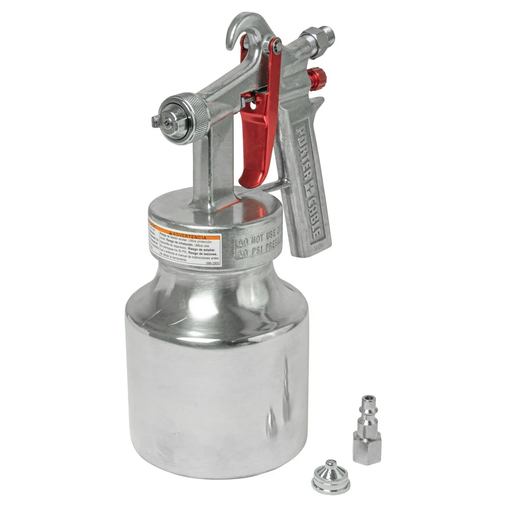 Porter-Cable 50 PSI 1 qt. Air LVLP Pressure Feed Bleeder Spray Gun - PXCM010-0012