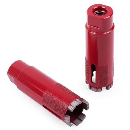 Diamond Vantage 1-3/4 x 5/8-11 inch Segmented Stone Core Bit w-SP, Dry (Red)