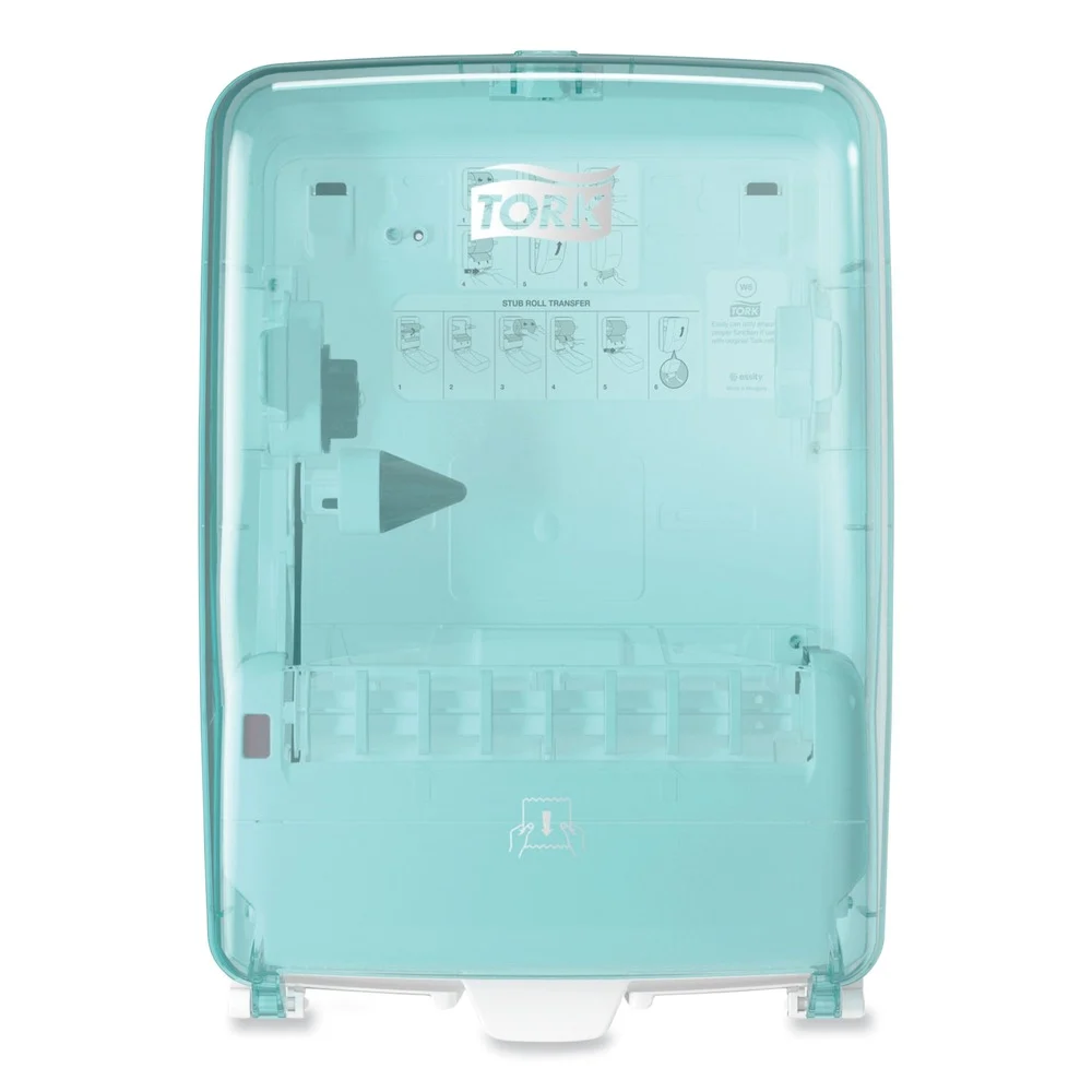 Tork 12.56 in. x 10.57 in. x 18.09 in. Washstation Dispenser - Aqua/White