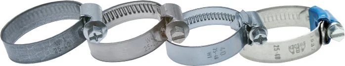 12 - 20 mm Hose Clamp with a Galvanised Steel 12 mm band - Ideal [10 Pieces]