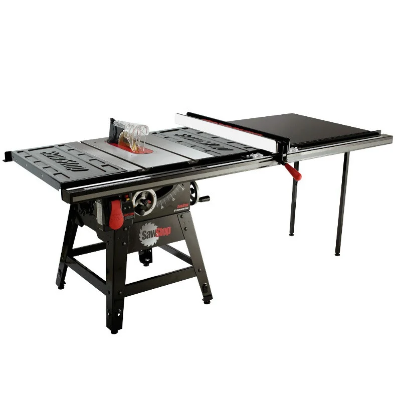 SawStop 110V Single Phase 1.75 HP 14 Amp 10 in. Contractor Saw with 52 in. Professional Series T-Glide Fence System - CNS175-TGP252