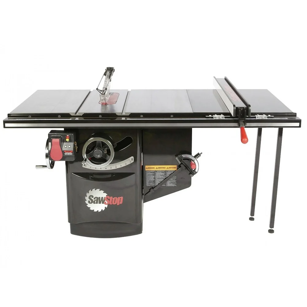 SawStop 230V 3-Phase 7.5 HP Industrial Cabinet Saw with 36 in. Industrial T-Glide Fence System - ICS73230-36