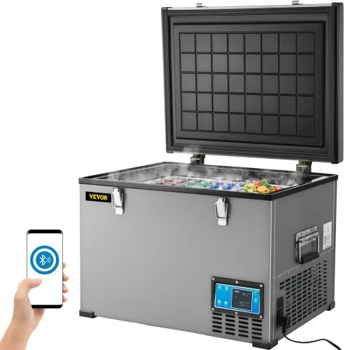 Portable Refrigerator 64 Quart, 12 Volt Refrigerator with Compressor and App Control, Metal Shell Chest Refrigerator, -4? to 68?, DC 12/24V, AC 110-240V?Home & Car Use?