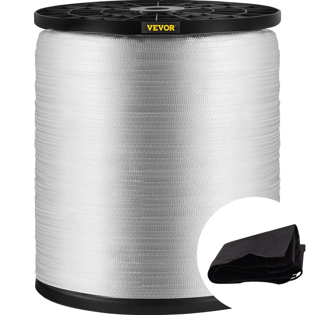 1800Lbs Polyester Pull Tape, 5249' x 5/8" Flat Tape for Wire & Cable Conduit Work Variable Functions, Flat Rope for Pulling/Loading/Packing in Any Weather CONDITON