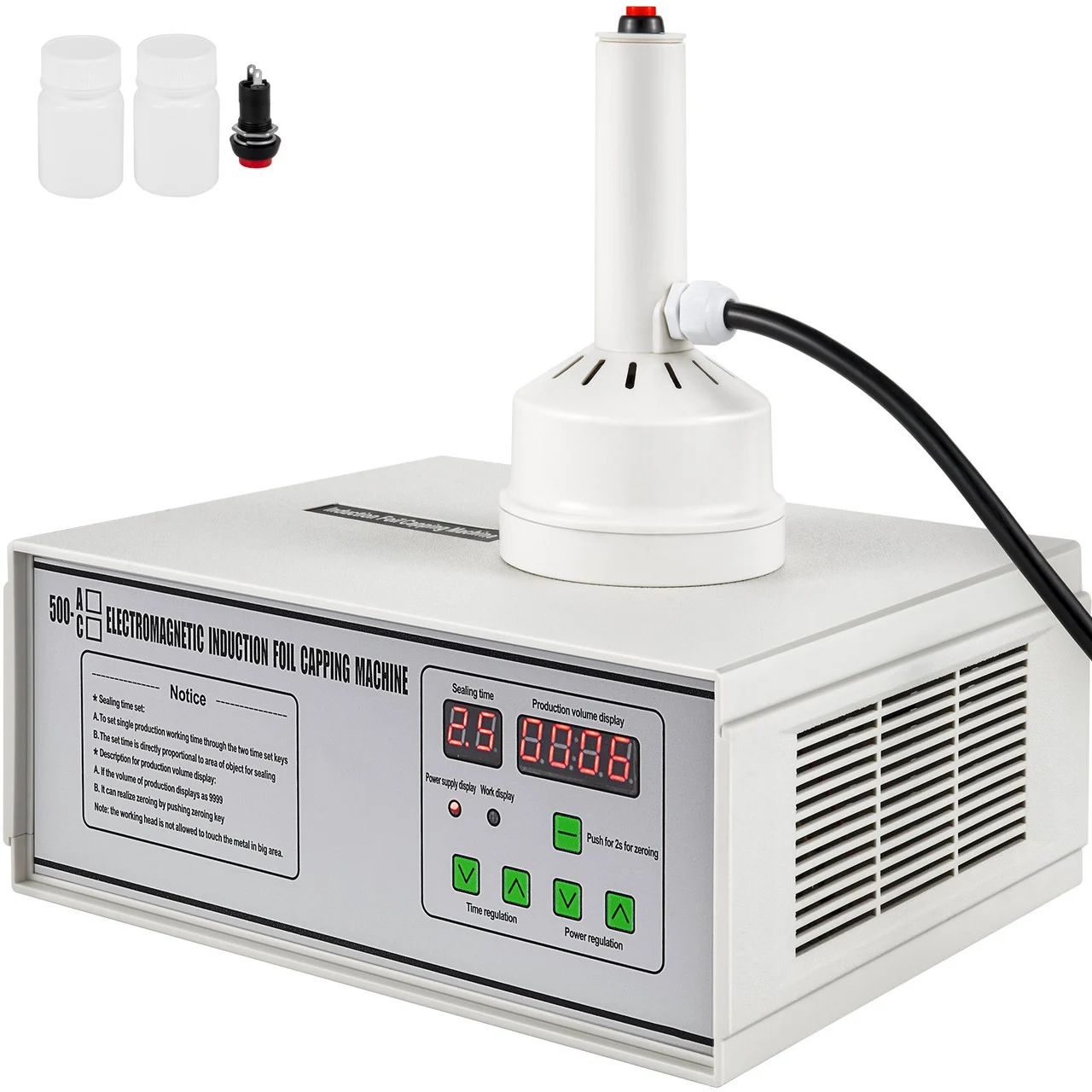 Induction Sealing Machine 20-100mm Electromagnet 5-20 Pcs/min Auto-count On