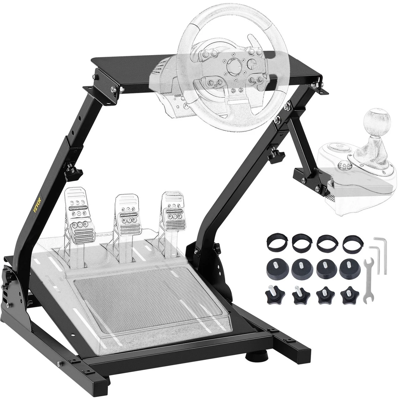 G920 Racing Steering Wheel Stand Shifter Mount fit for Logitech G27 G25 G29 Gaming Wheel Stand Wheel Pedals NOT Included Racing Wheel Stand