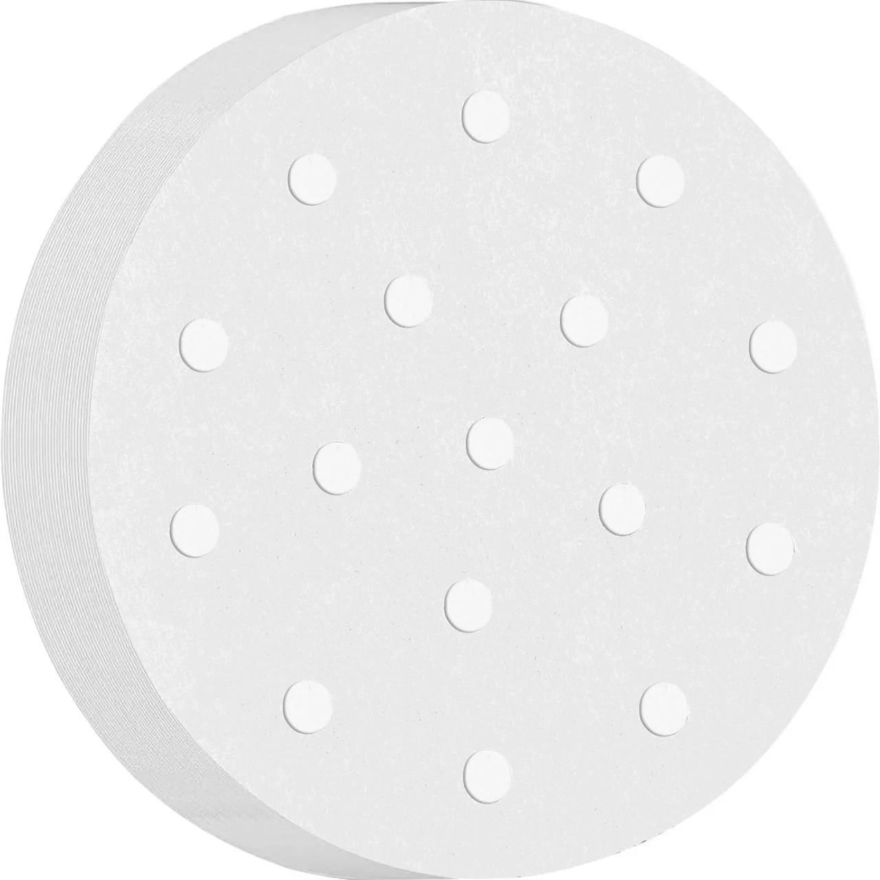 Steam Paper Liners, 500PCs Air Fryer Parchment Paper, 5-Inch Air Fryer Sheets, Round Perforated Parchment Paper, Non-Stick Hamburger Patty Paper, Bamboo Steamer Liners for Baking Steaming Basket