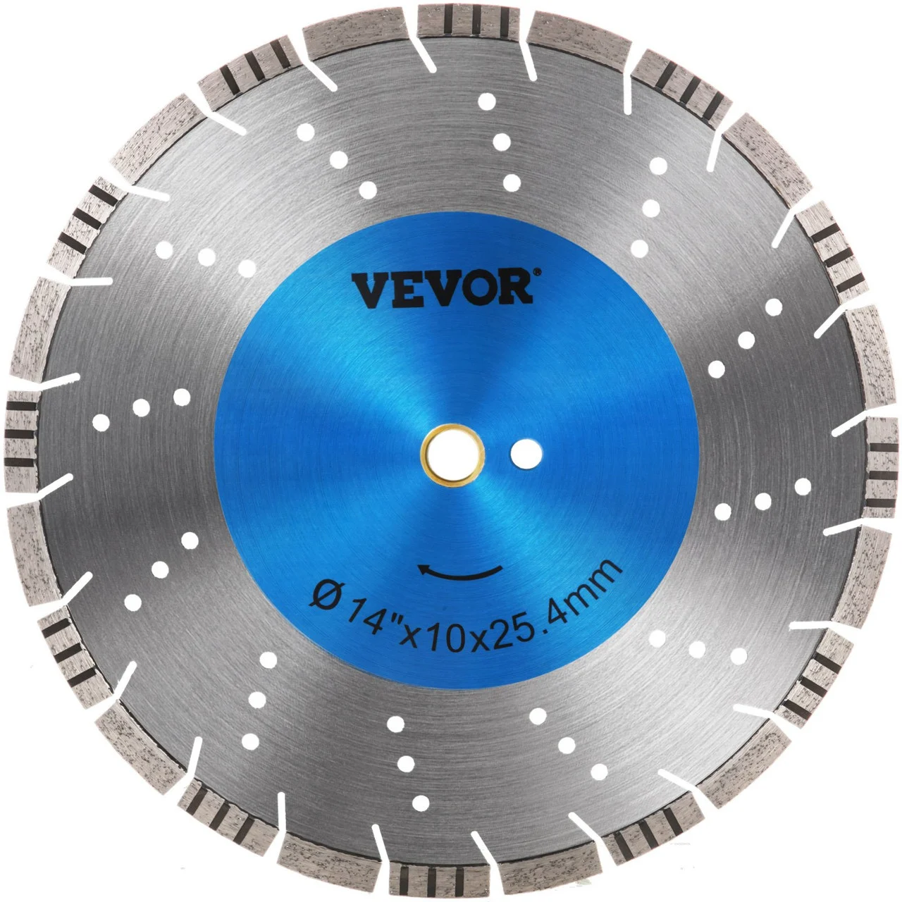 Diamond Blade 14" Concrete Saw Blade Wet or Dry Segmented Cutting Wheel Masonry Wet Saw Blade General Purpose Power Saw 0.39in Tall Segment Blade Diamond Blades for Concrete Brick Block Masonry