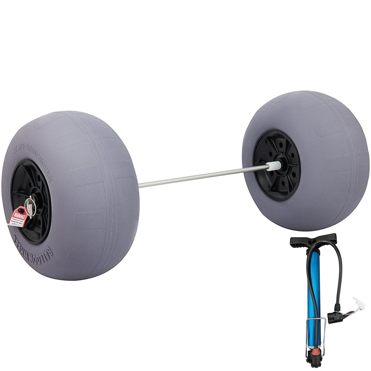 Balloon Beach Wheels Replacement Beach Tires 13" Diam. & 32" Axle TPU