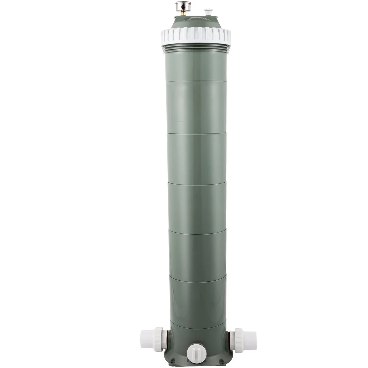Pool Cartridge Filter, 194Sq. Ft Filter Area Inground Pool Filter,Above Ground Swimming Pool Cartridge Filter System w/Polyester Cartridge,Corrosion-proof,Auto Pressure Relieve,2 Unions Included