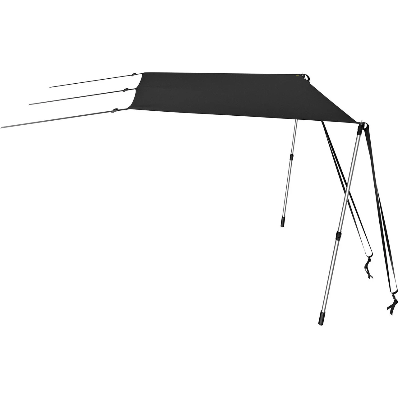 T-Top Sun Shade Kit 5' x 5', UV-Proof 600D Polyester T-top Extension Kit with Rustproof Steel Telescopic Poles, Waterproof T-Top Shade Kit, Easy to Assemble for T-Tops ? Bimini Top