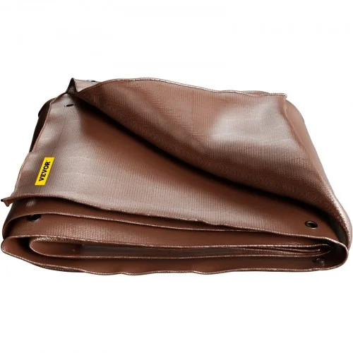 Heavy Duty Tarp, 30 x 50 ft 16 Mil Thick, Waterproof & Sunproof Outdoor Cover, Rip and Tear Proof PE Tarpaulin with Grommets and Reinforced Edges for Truck, RV, Boat, Roof, Tent, Camping, Brown