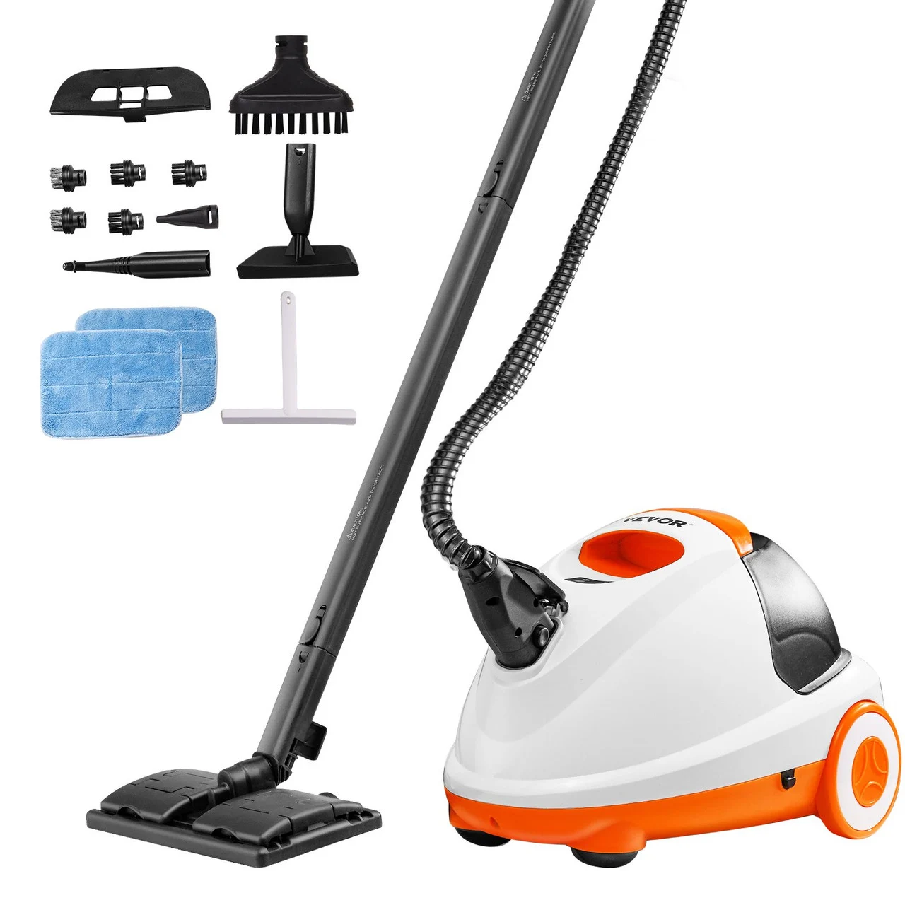 Steam Cleaner 23 pcs Accessories 2.5L Tank for Floors Upholstery Cars