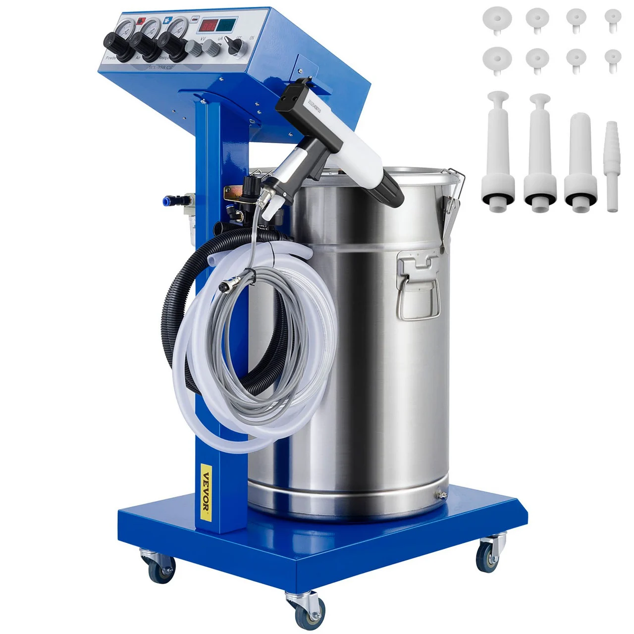 50W 45L Electrostatic Powder Coating Machine with Spraying Gun Paint 450g Per Minute WX-958 Powder Coating System (50W 45L) (Replaced by: 200-ZP301