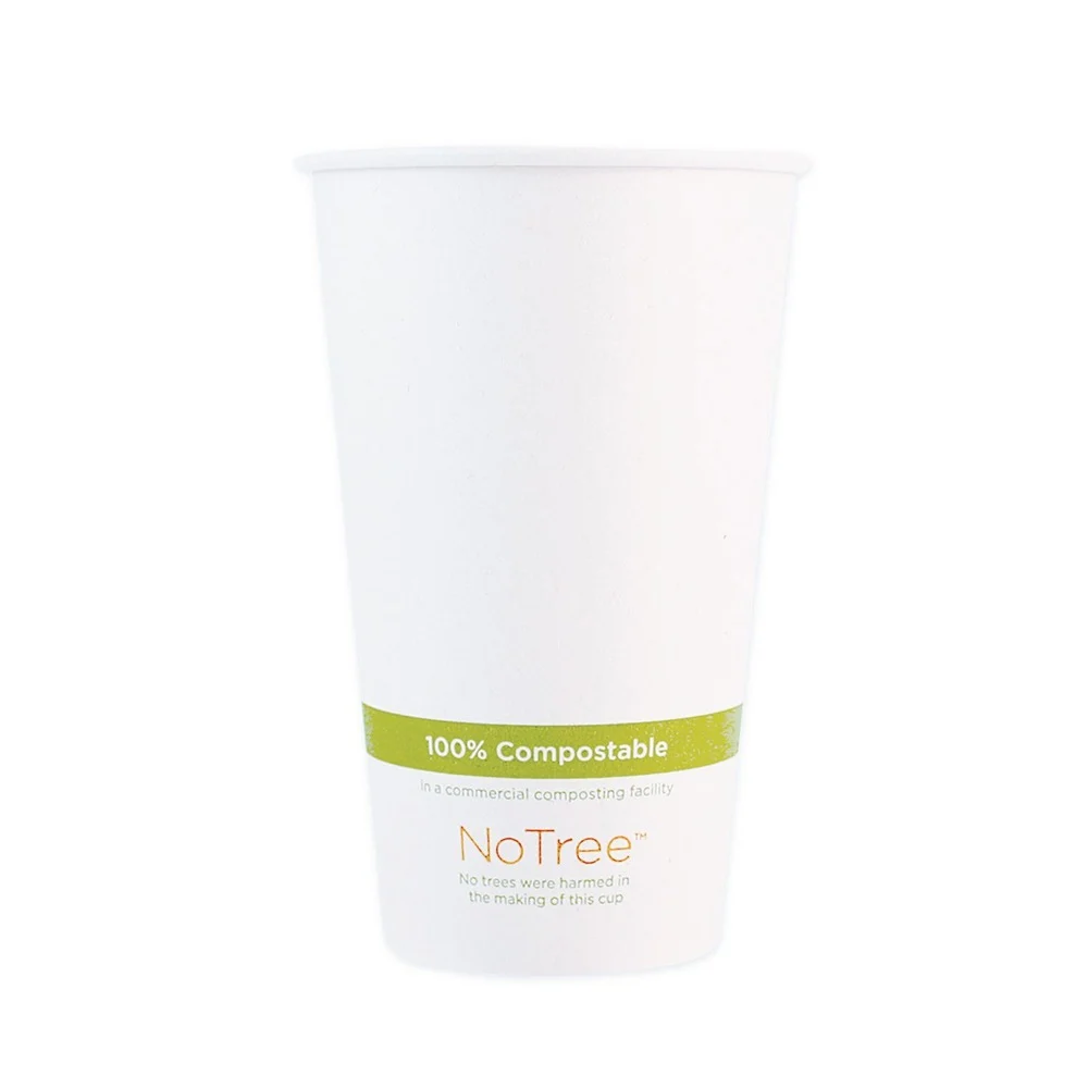 World Centric 20 oz. NoTree Paper Hot Cups - Natural (1000/Carton)