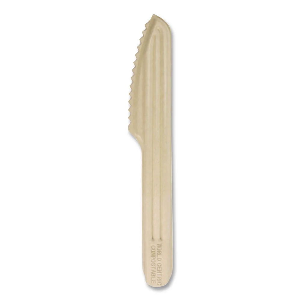 World Centric NoTree Paper Knife Light Mediumweight Cutlery - Natural (1000/Carton)