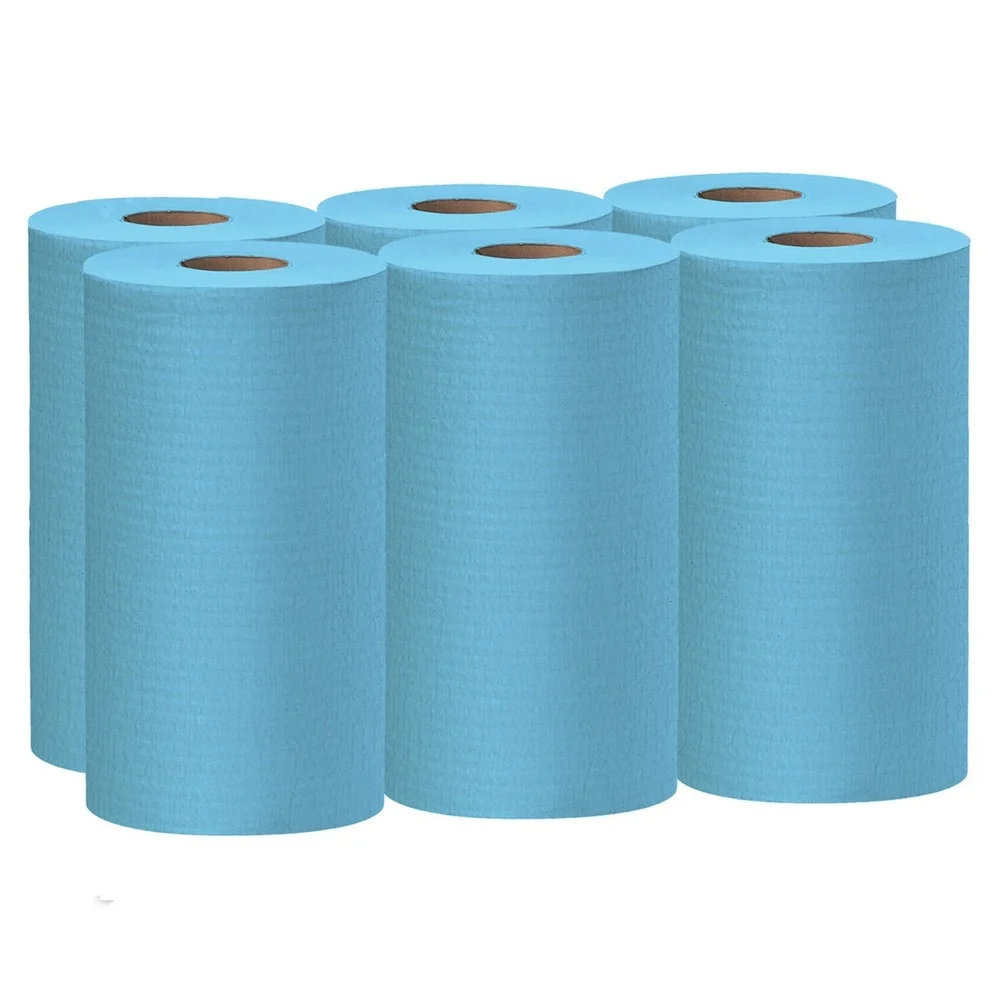 WypAll X60 13.5 in. x 19.6 in. Cloths - Small, Blue (130/Roll, 6 Rolls/Carton)