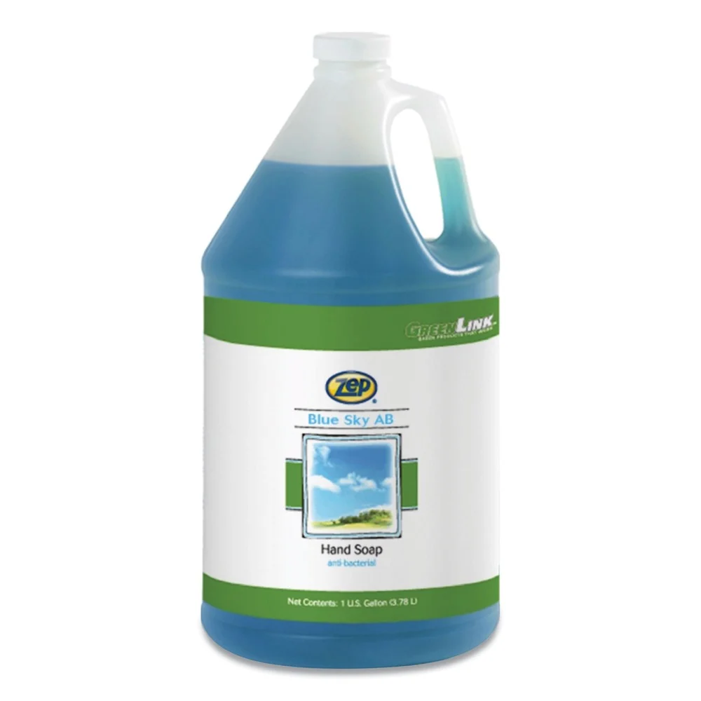 Zep Professional 332124 1 gal. Bottle Blue Sky AB Antibacterial Foam Hand Soap - Clean Open Air (4/Carton)