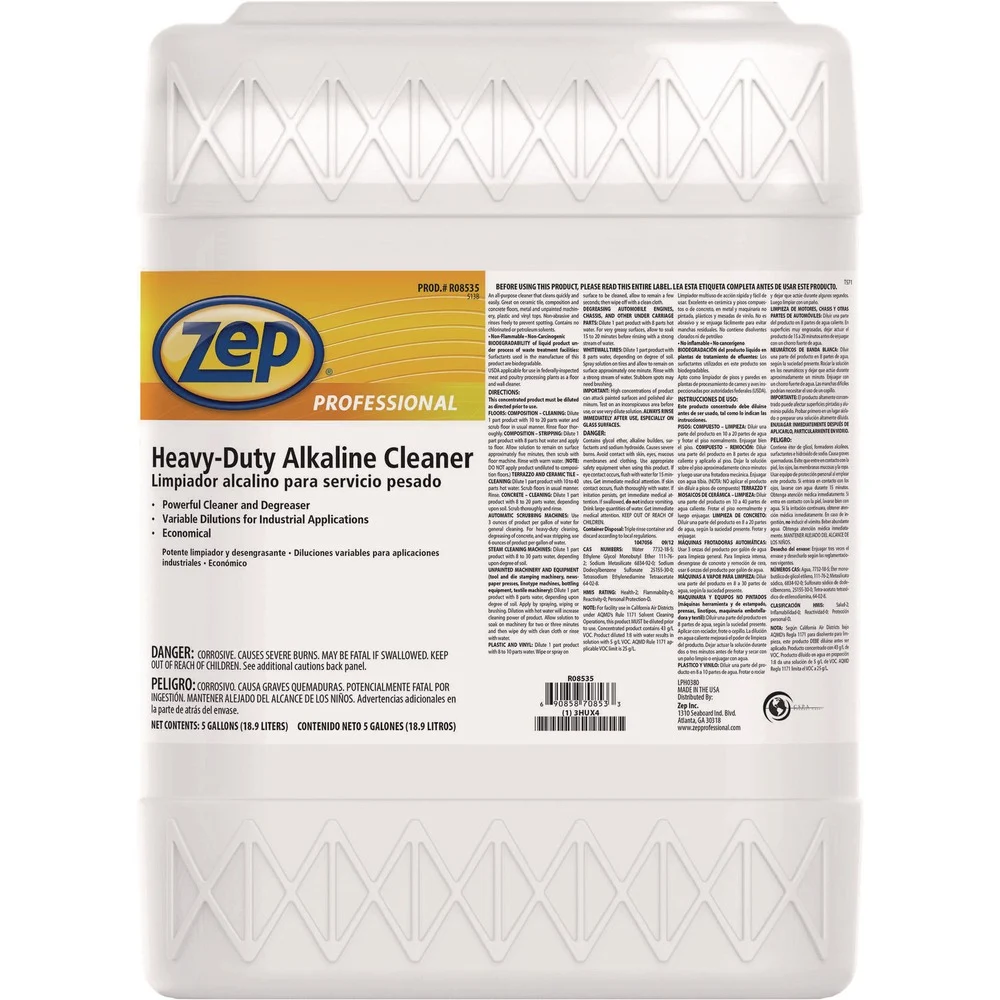 Zep Professional 5 Gallon Heavy-Duty Alkaline Cleaner